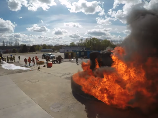 Foamshool 2019 Feuerwehr Training in Vernon France